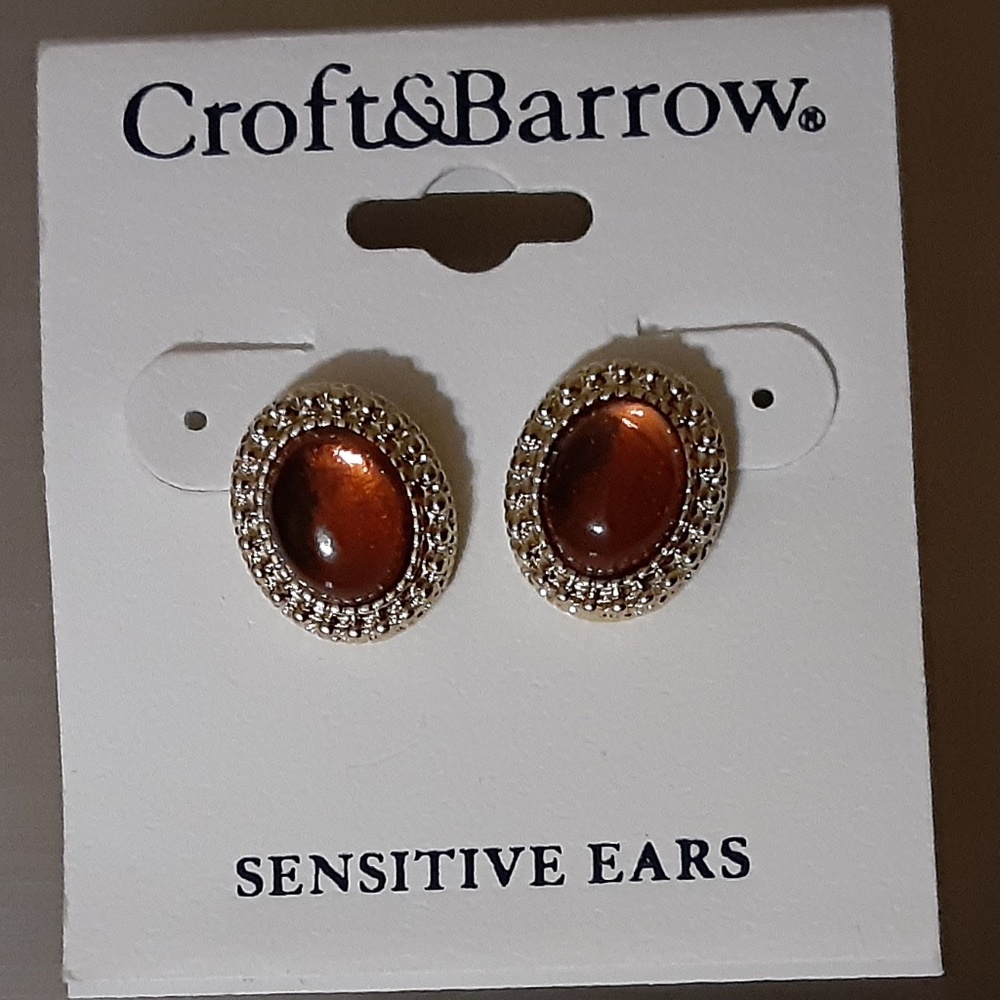 Croft & Barrow Sensitive Ears Gold Earrings